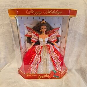 Vintage 1997 Happy Holidays 10th‎ Anniversary Special Edition Barbie NIB